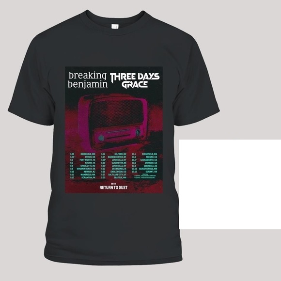 Three Days Grace X Breaking Benjamin Festival 2025 Shirt - Picture 1 of 4